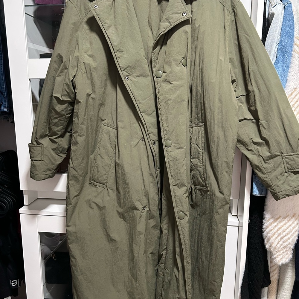Zara Olive Green Trench Coat